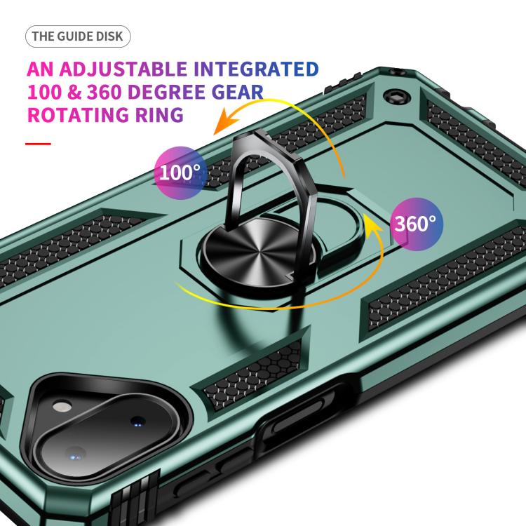 For Samsung Galaxy A07 4G Shockproof TPU + PC Phone Case with Holder