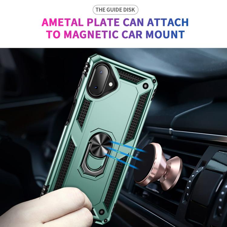 For Samsung Galaxy A07 4G Shockproof TPU + PC Phone Case with Holder