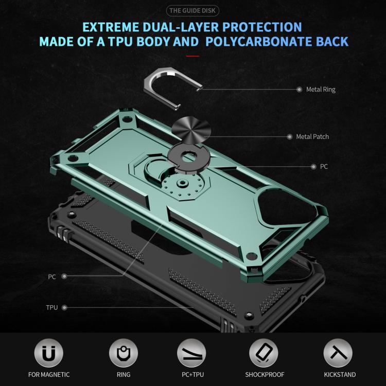 For Samsung Galaxy A07 4G Shockproof TPU + PC Phone Case with Holder