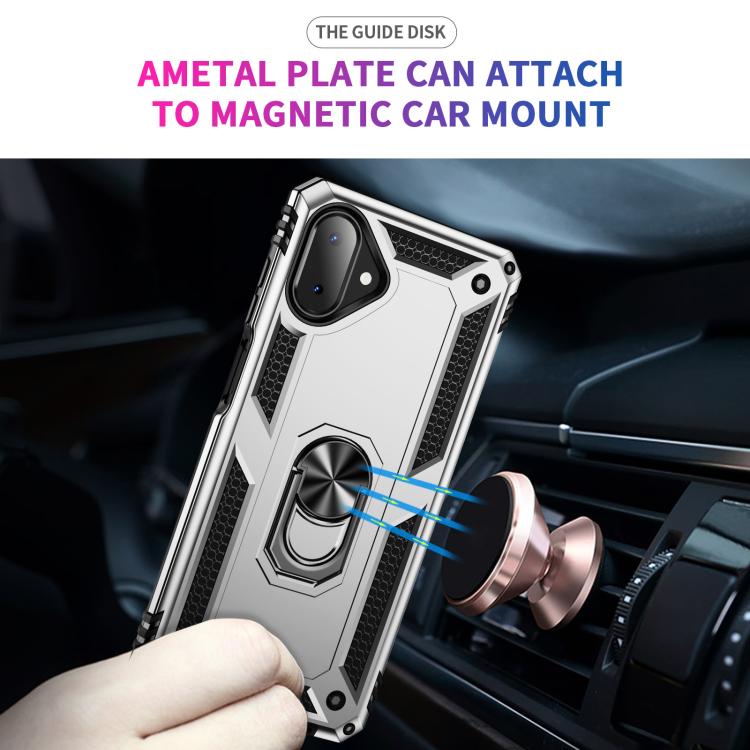 For Samsung Galaxy A07 4G Shockproof TPU + PC Phone Case with Holder