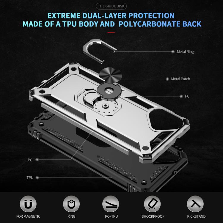 For Samsung Galaxy A07 4G Shockproof TPU + PC Phone Case with Holder