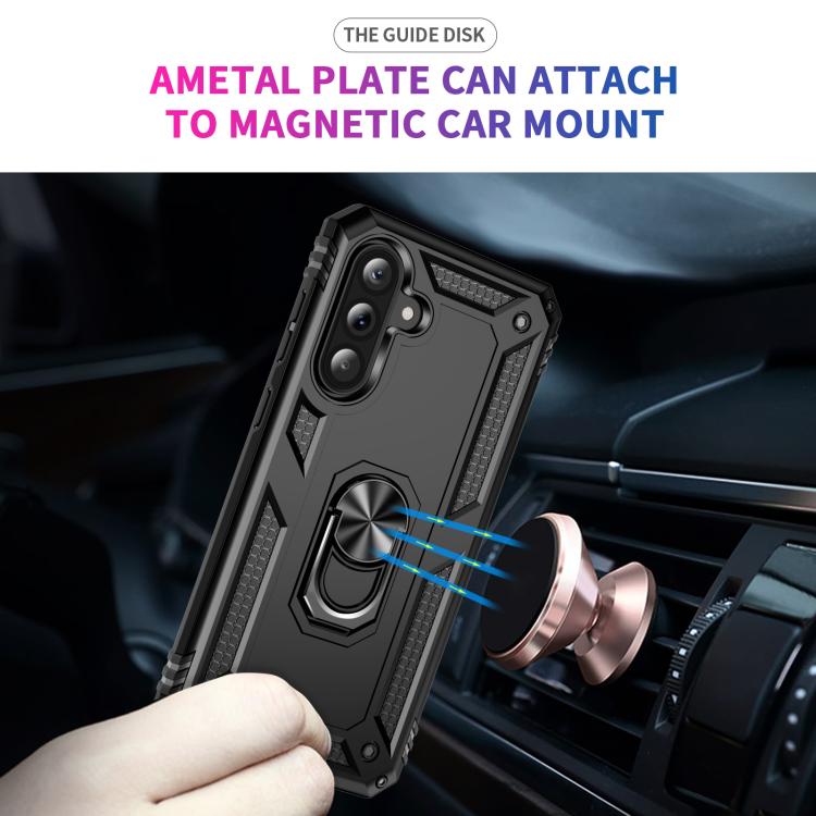 For Samsung Galaxy A37 5G Shockproof TPU + PC Phone Case with Holder