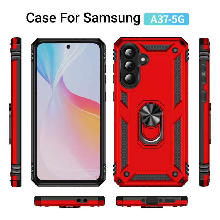 For Samsung Galaxy A37 5G Shockproof TPU + PC Phone Case with Holder