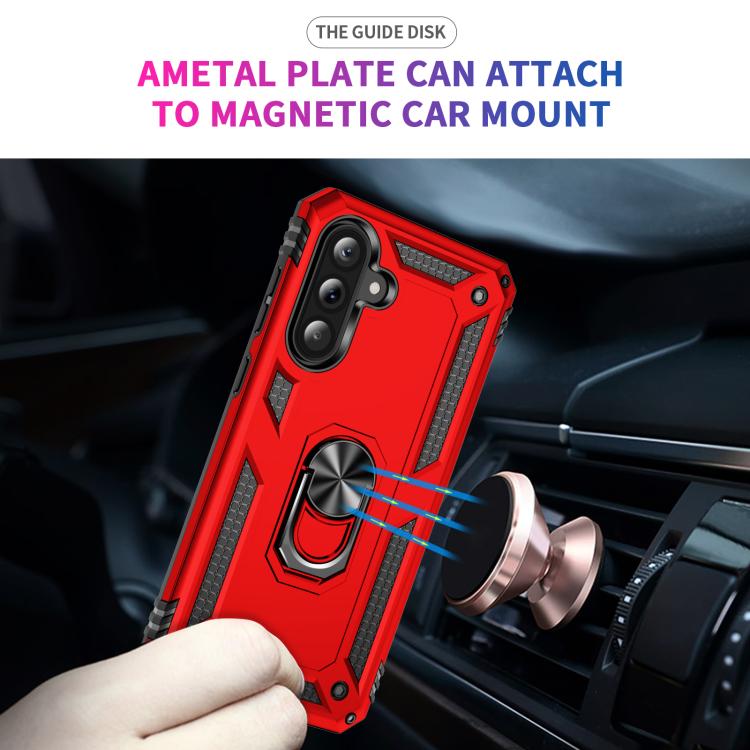 For Samsung Galaxy A37 5G Shockproof TPU + PC Phone Case with Holder