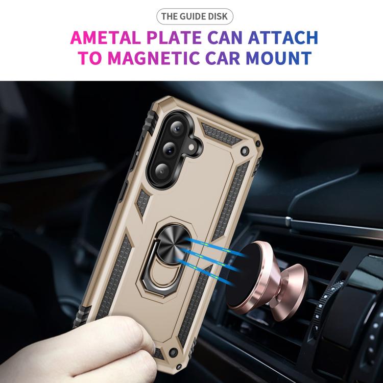 For Samsung Galaxy A37 5G Shockproof TPU + PC Phone Case with Holder