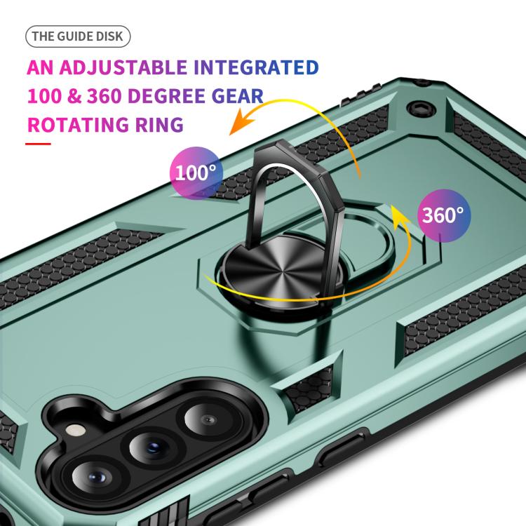 For Samsung Galaxy A37 5G Shockproof TPU + PC Phone Case with Holder