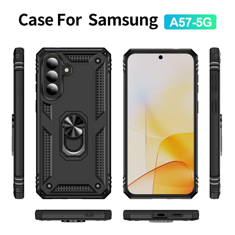 For Samsung Galaxy A57 5G Shockproof TPU + PC Phone Case with Holder
