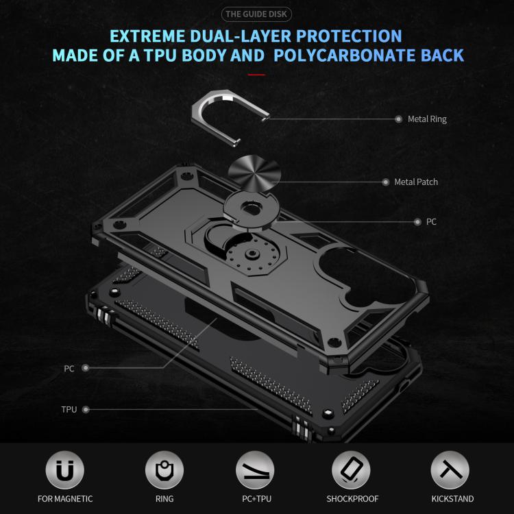 For Samsung Galaxy A57 5G Shockproof TPU + PC Phone Case with Holder