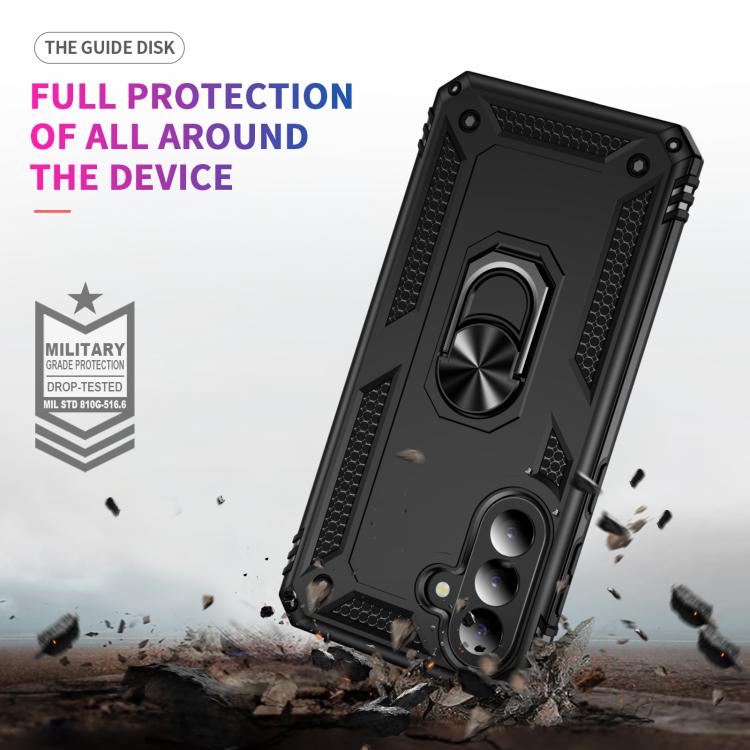 For Samsung Galaxy A57 5G Shockproof TPU + PC Phone Case with Holder