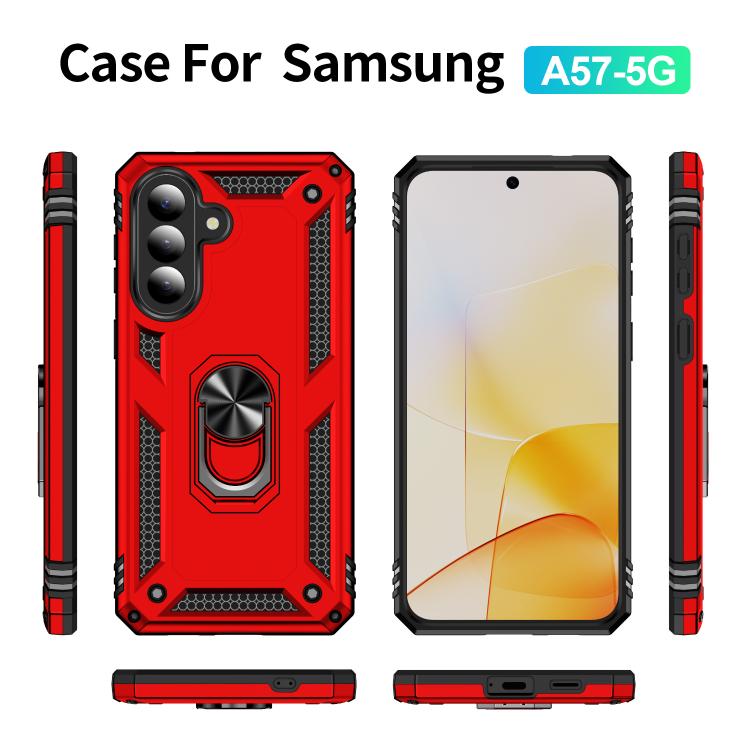 For Samsung Galaxy A57 5G Shockproof TPU + PC Phone Case with Holder