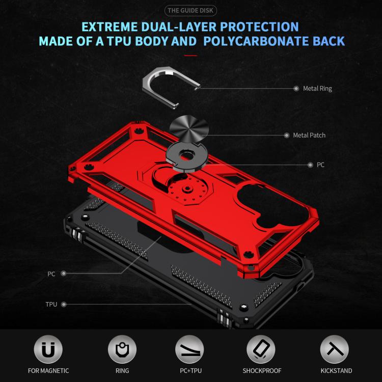 For Samsung Galaxy A57 5G Shockproof TPU + PC Phone Case with Holder