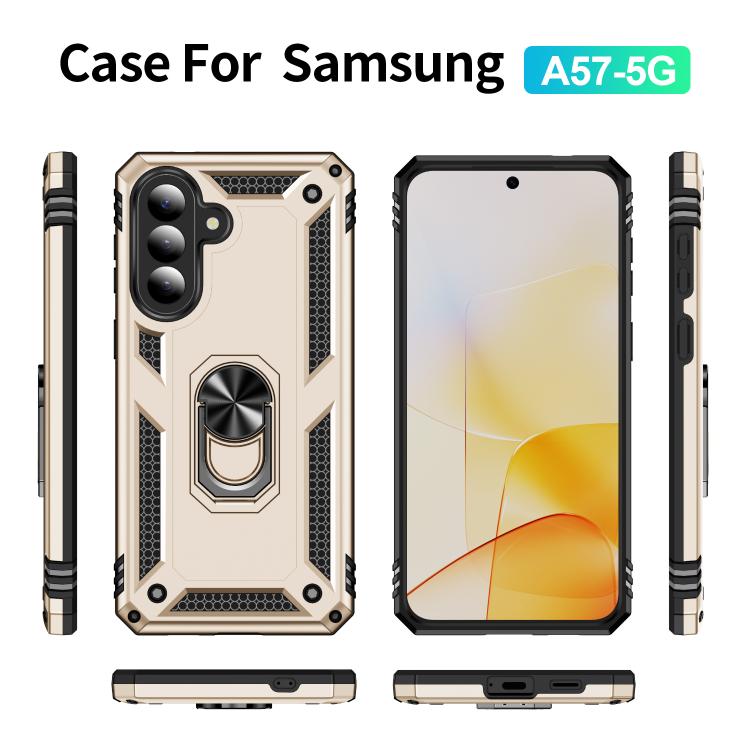 For Samsung Galaxy A57 5G Shockproof TPU + PC Phone Case with Holder