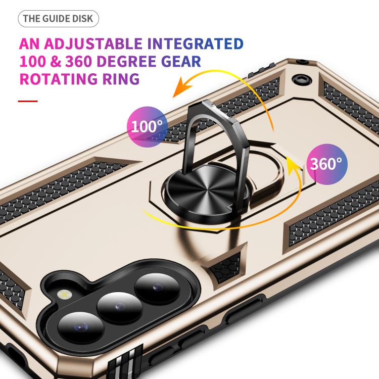 For Samsung Galaxy A57 5G Shockproof TPU + PC Phone Case with Holder