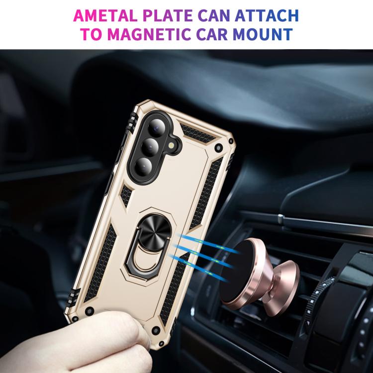 For Samsung Galaxy A57 5G Shockproof TPU + PC Phone Case with Holder