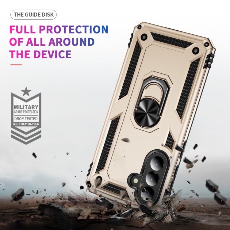 For Samsung Galaxy A57 5G Shockproof TPU + PC Phone Case with Holder
