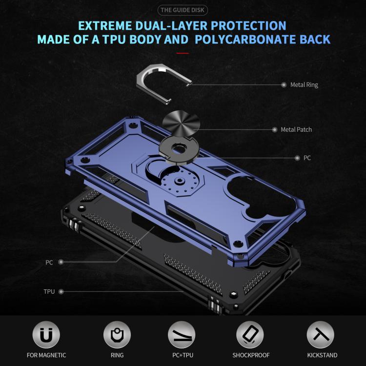 For Samsung Galaxy A57 5G Shockproof TPU + PC Phone Case with Holder
