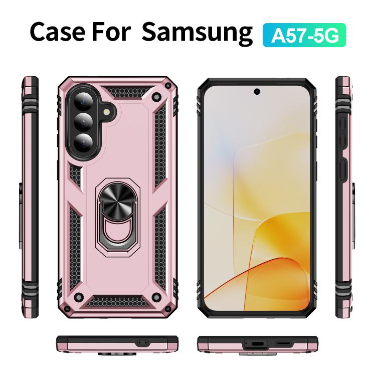 For Samsung Galaxy A57 5G Shockproof TPU + PC Phone Case with Holder