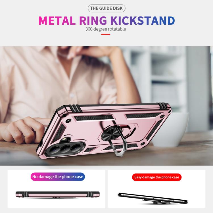 For Samsung Galaxy A57 5G Shockproof TPU + PC Phone Case with Holder