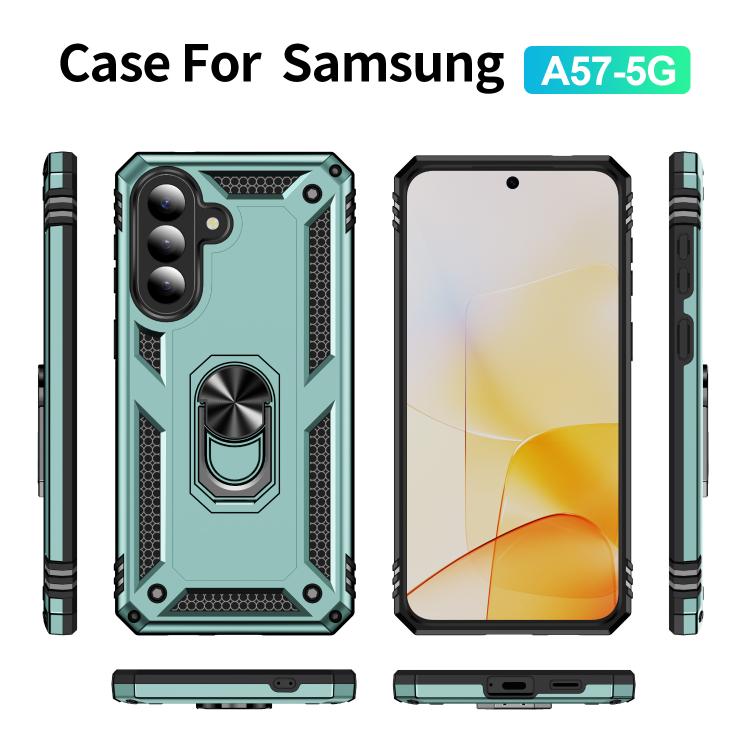 For Samsung Galaxy A57 5G Shockproof TPU + PC Phone Case with Holder