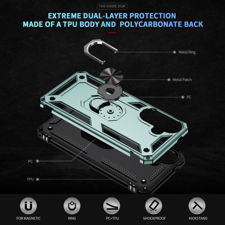 For Samsung Galaxy A57 5G Shockproof TPU + PC Phone Case with Holder
