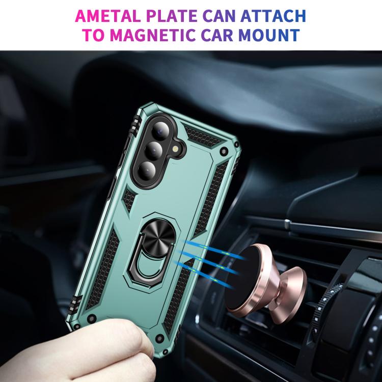 For Samsung Galaxy A57 5G Shockproof TPU + PC Phone Case with Holder