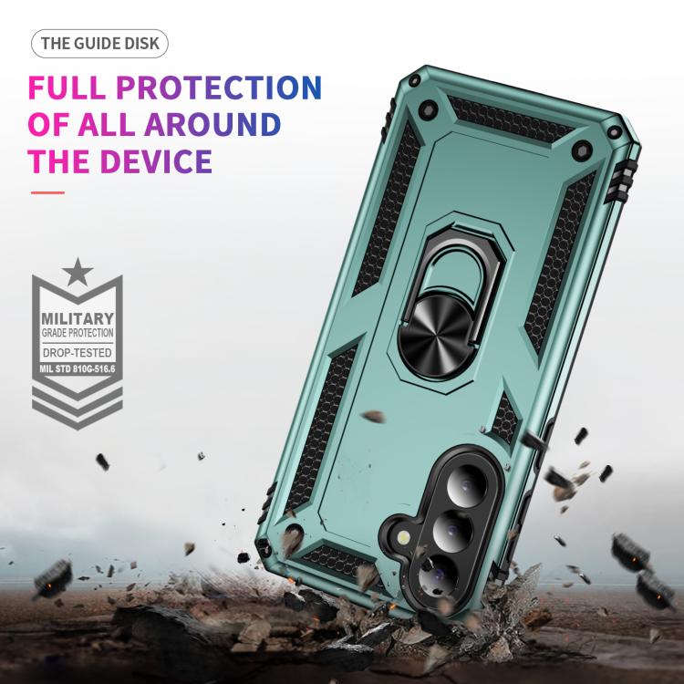 For Samsung Galaxy A57 5G Shockproof TPU + PC Phone Case with Holder