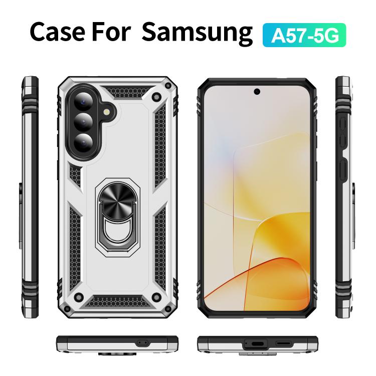 For Samsung Galaxy A57 5G Shockproof TPU + PC Phone Case with Holder