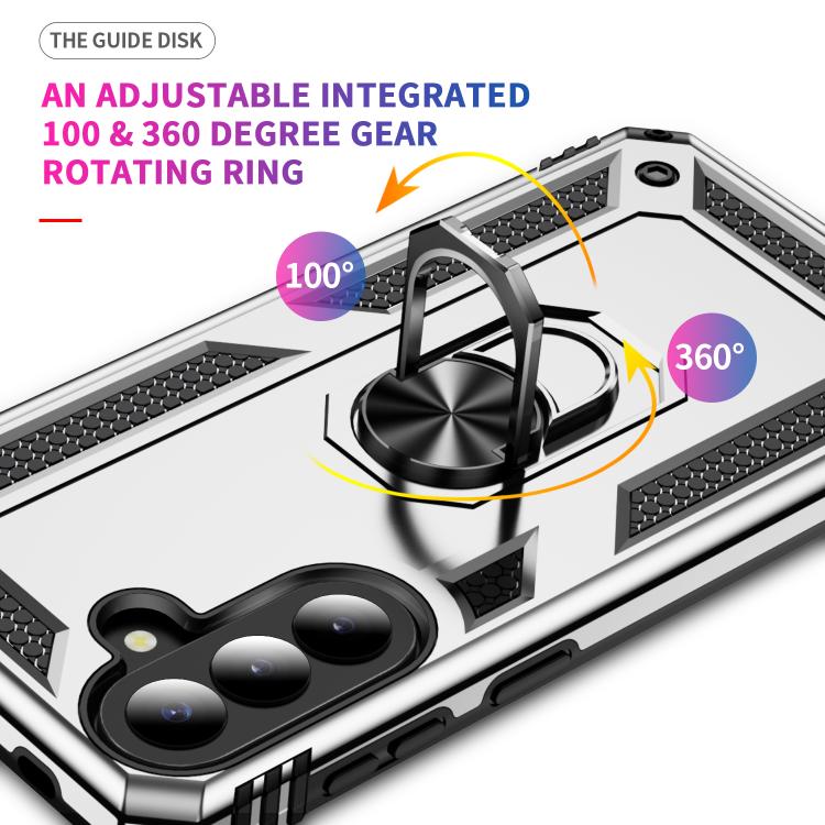 For Samsung Galaxy A57 5G Shockproof TPU + PC Phone Case with Holder