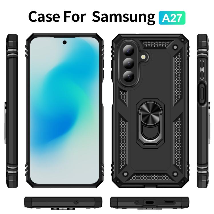 For Galaxy A27 5G Shockproof TPU + PC Phone Case with Holder