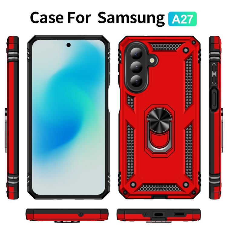 For Galaxy A27 5G Shockproof TPU + PC Phone Case with Holder