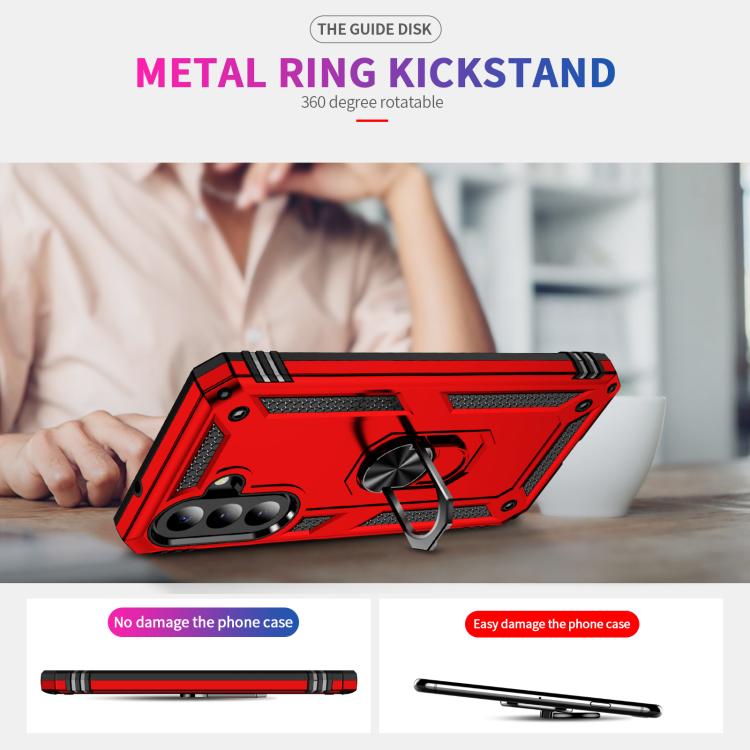 For Galaxy A27 5G Shockproof TPU + PC Phone Case with Holder