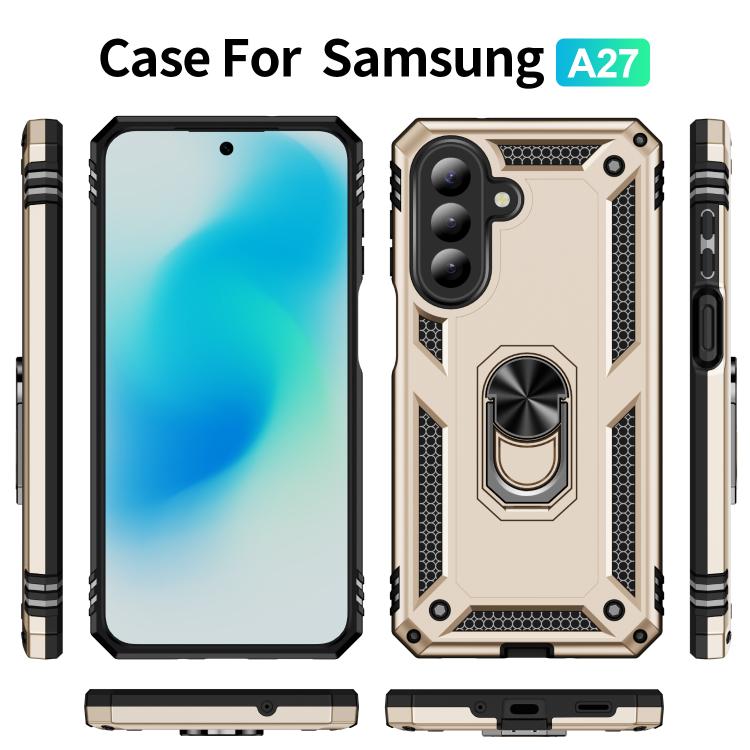 For Galaxy A27 5G Shockproof TPU + PC Phone Case with Holder