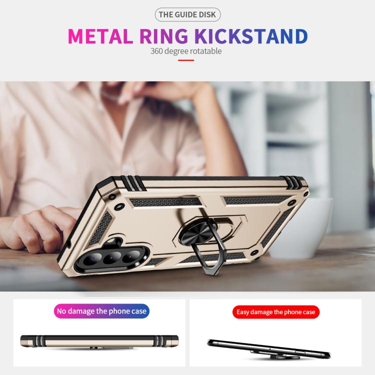 For Galaxy A27 5G Shockproof TPU + PC Phone Case with Holder