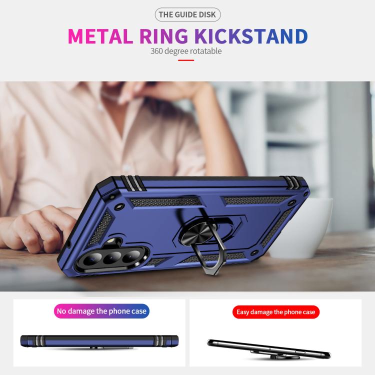For Galaxy A27 5G Shockproof TPU + PC Phone Case with Holder