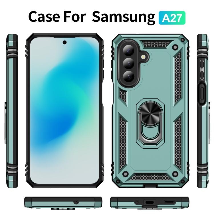 For Galaxy A27 5G Shockproof TPU + PC Phone Case with Holder
