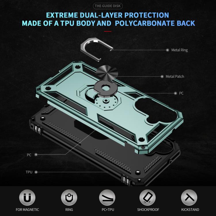 For Galaxy A27 5G Shockproof TPU + PC Phone Case with Holder