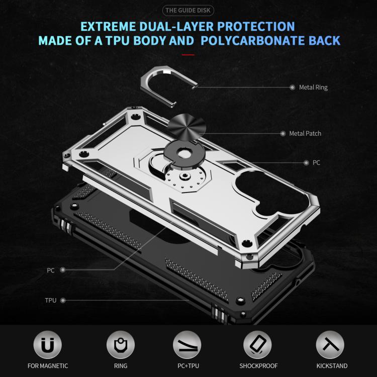For Galaxy A27 5G Shockproof TPU + PC Phone Case with Holder