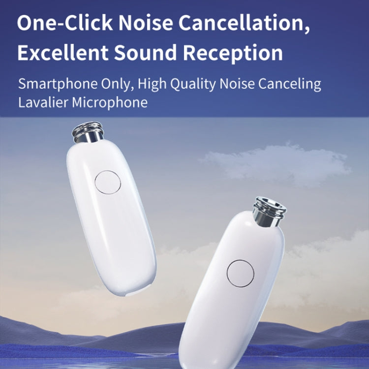 FUNSNAP M2 1 TX + 2 RX Digital Noise Reduction Wireless Microphone Mic Tok, Version:8 Pin - White