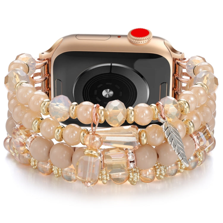 For Apple Watch 46mm / 49mm / 45mm / 44mm Tassel Beaded Chain Watch Band