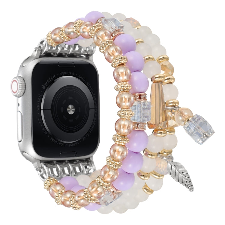 For Apple Watch 46mm / 49mm / 45mm / 44mm Tassel Beaded Chain Watch Band