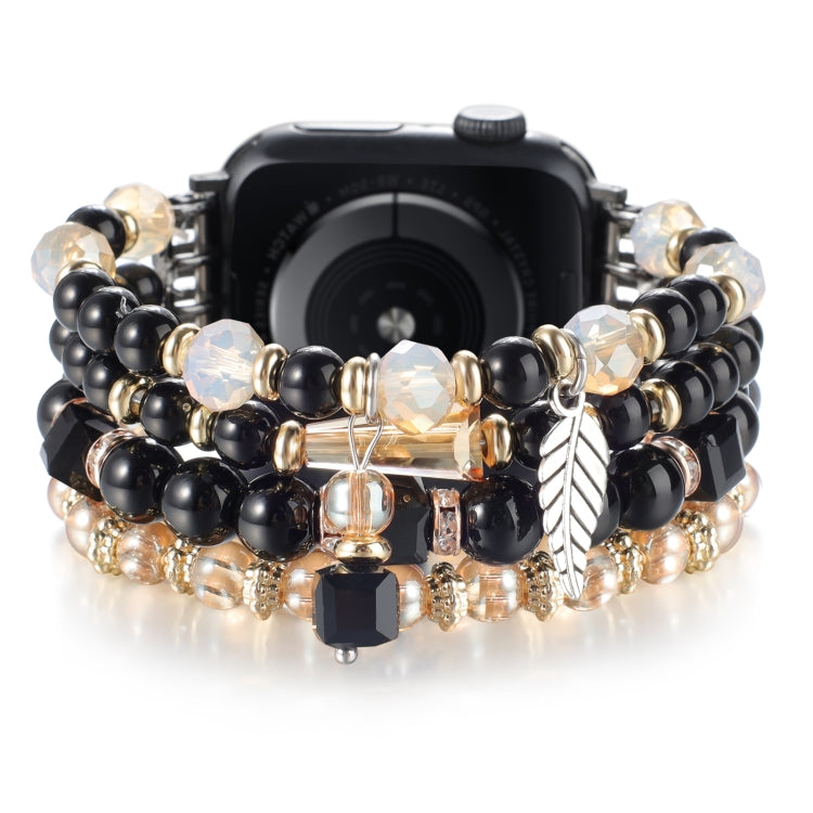 For Apple Watch 46mm / 49mm / 45mm / 44mm Tassel Beaded Chain Watch Band