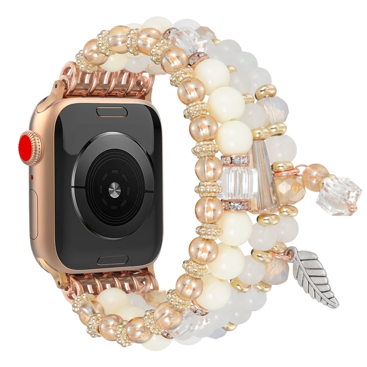 For Apple Watch 46mm / 49mm / 45mm / 44mm Tassel Beaded Chain Watch Band