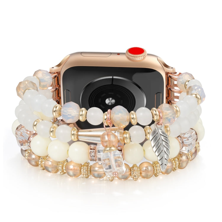 For Apple Watch 46mm / 49mm / 45mm / 44mm Tassel Beaded Chain Watch Band