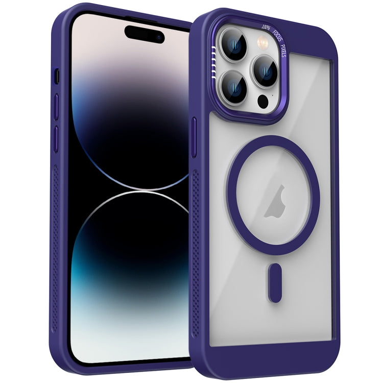 For iPhone 14 Pro Honeycomb Cooling MagSafe Phone Case