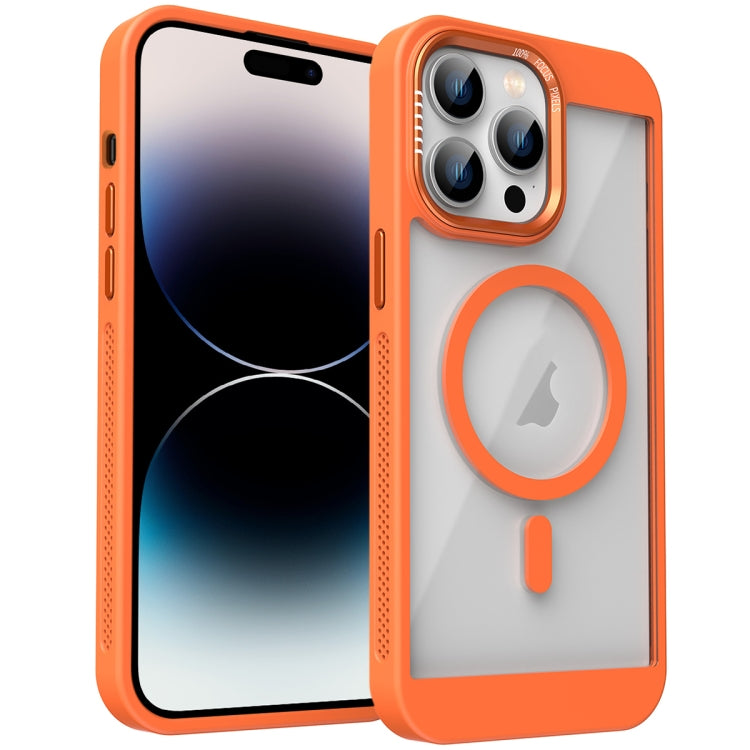 For iPhone 14 Pro Honeycomb Cooling MagSafe Phone Case