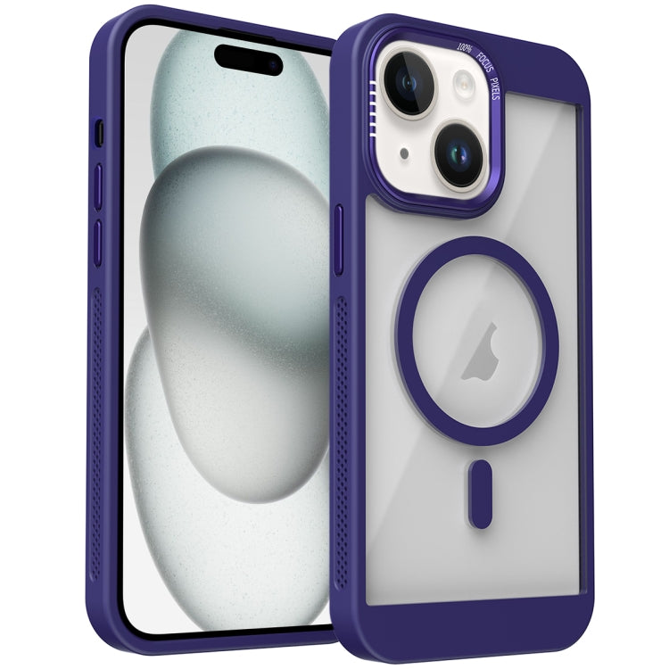For iPhone 15 Honeycomb Cooling MagSafe Phone Case