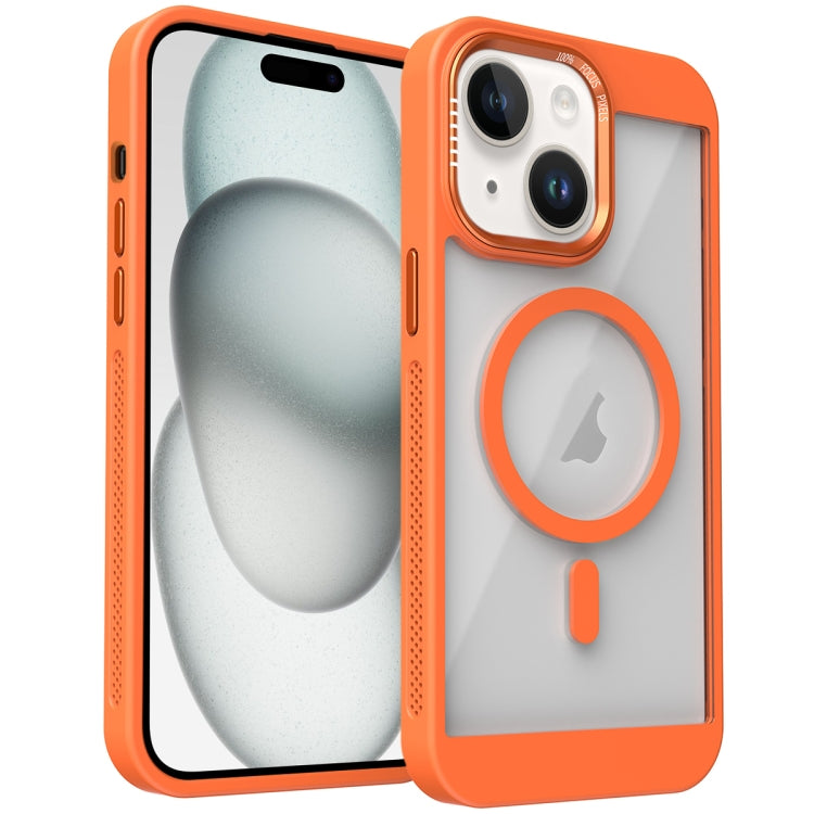 For iPhone 15 Honeycomb Cooling MagSafe Phone Case