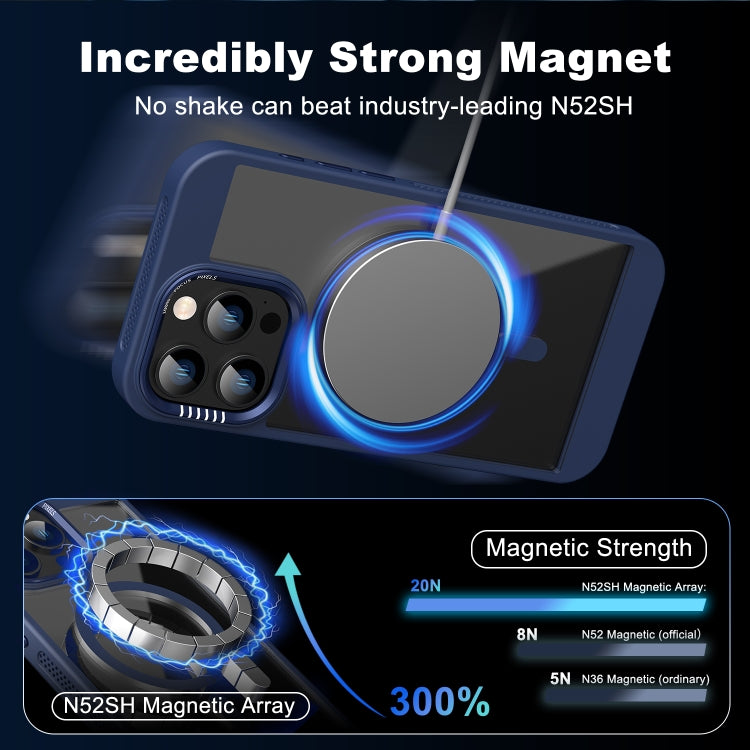 For iPhone 11 Honeycomb Cooling MagSafe Phone Case