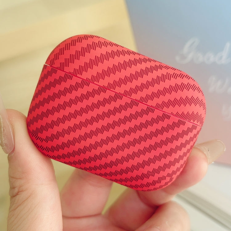 For AirPods Pro 2 Carbon Fiber TPU Frosted Earphone Protective Case