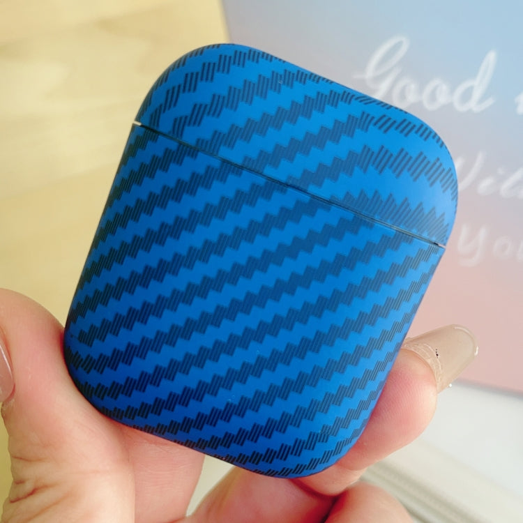 For AirPods 1 / 2 Carbon Fiber TPU Frosted Earphone Protective Case